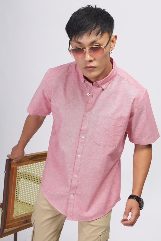 Uri Mauve Button Down Oxford Shirt