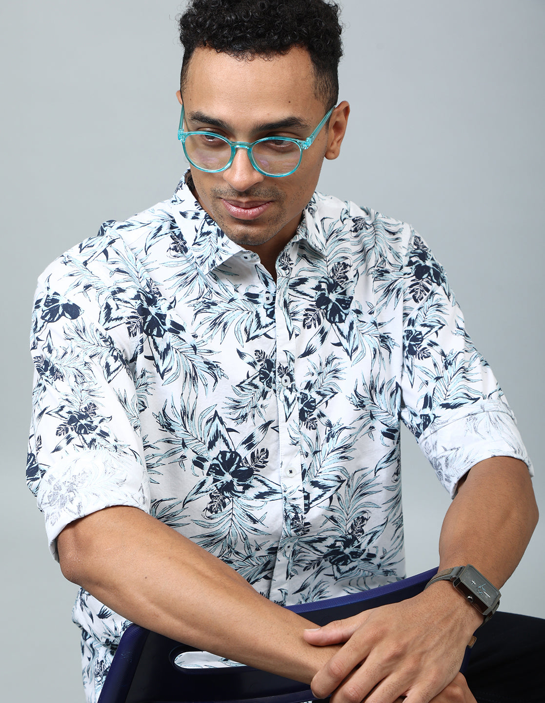 Men Floral Printed Regular Fit Casual Shirt - Kashyap Global Lifestyles LLP