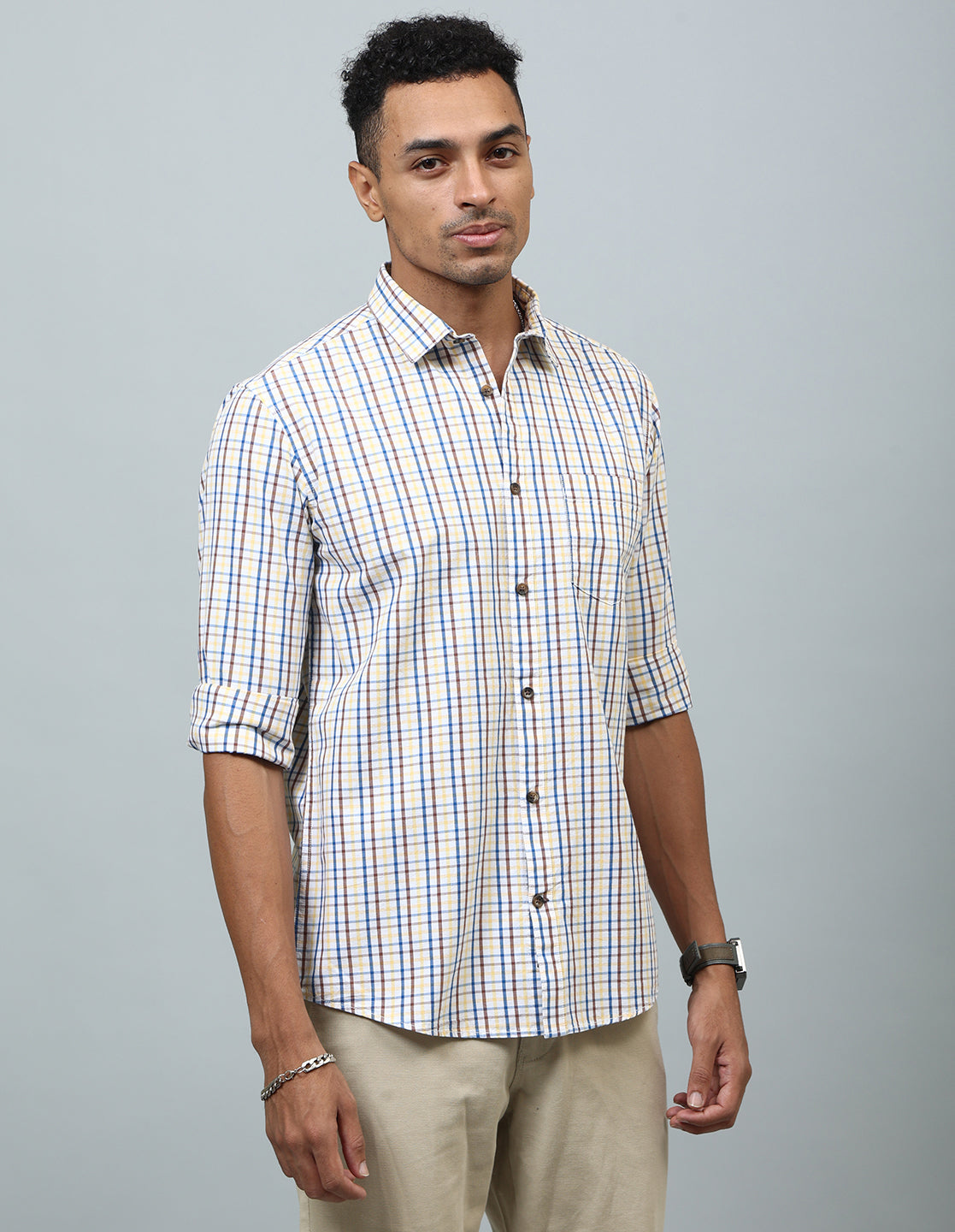Men Multicolor Regular Fit Casual Shirt - Kashyap Global Lifestyles LLP