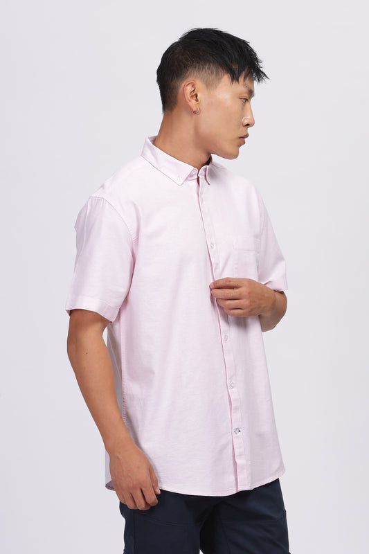 Uri Baby Pink Button Down Oxford Shirt