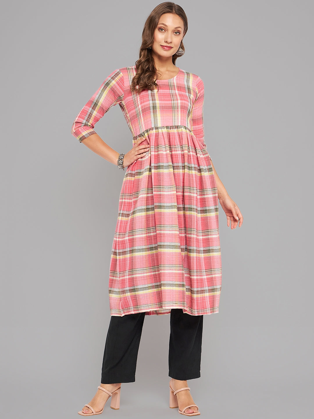 Women Multicolor High Twist Anarkali Kurta - Kashyap Global Lifestyles LLP