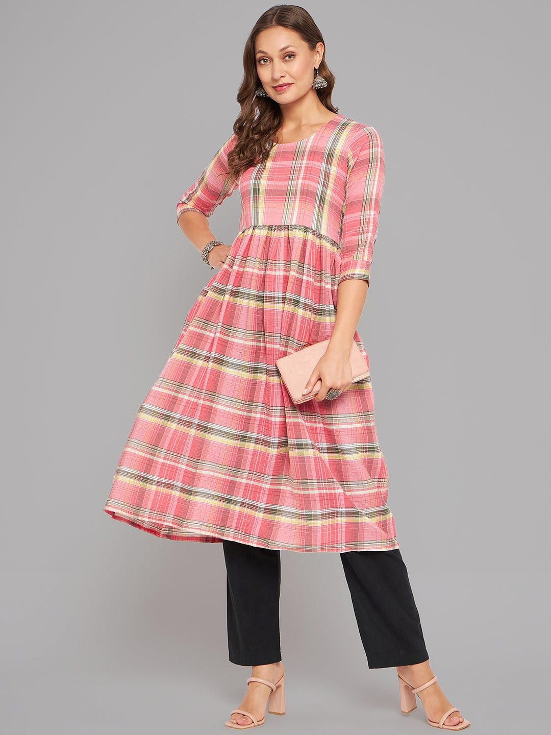 Women Multicolor High Twist Anarkali Kurta - Kashyap Global Lifestyles LLP