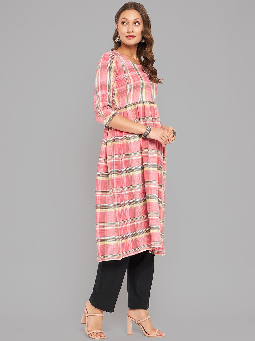 Women Multicolor High Twist Anarkali Kurta - Kashyap Global Lifestyles LLP