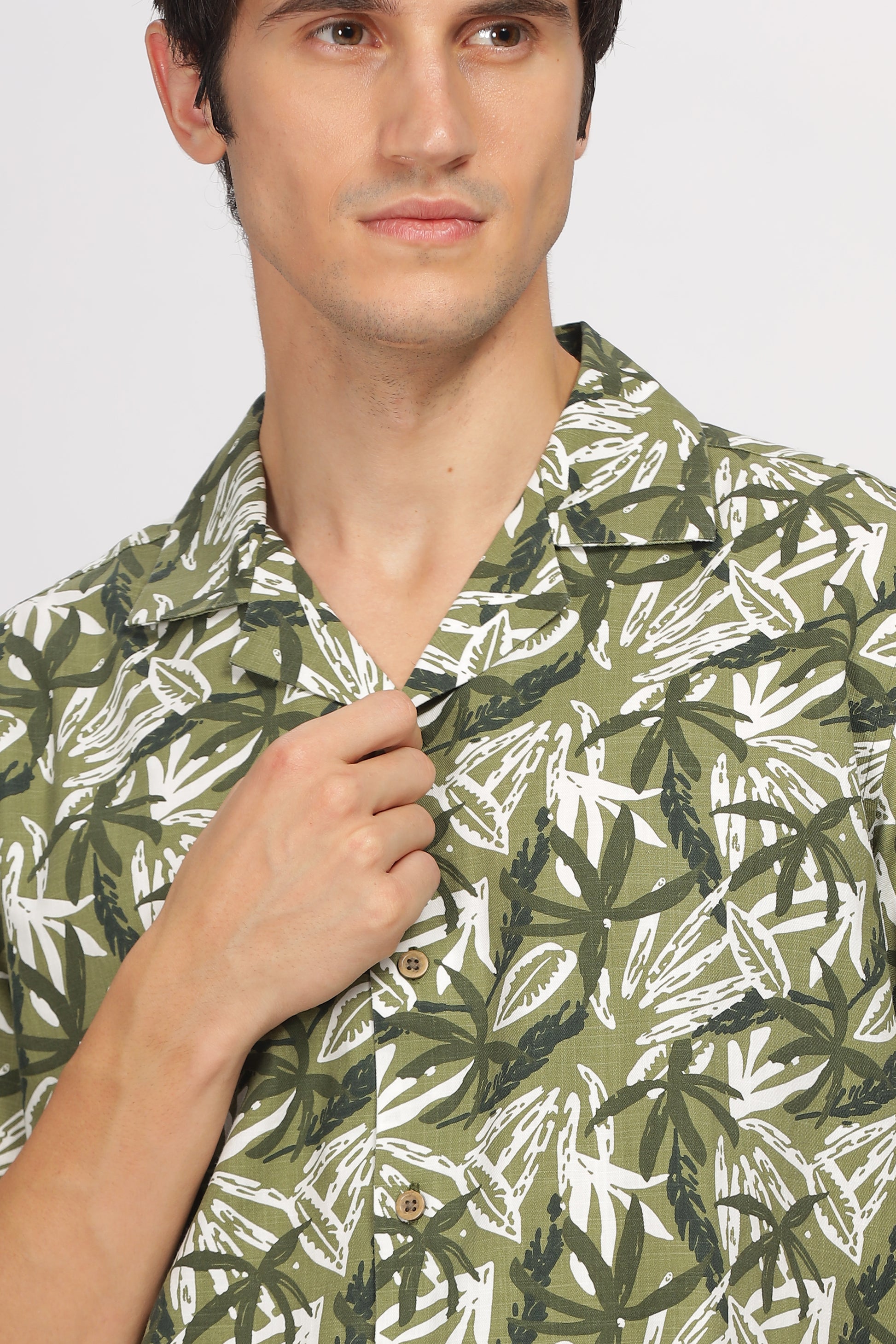 Uri Green Floral Resort Shirt - Kashyap Global Lifestyles LLP