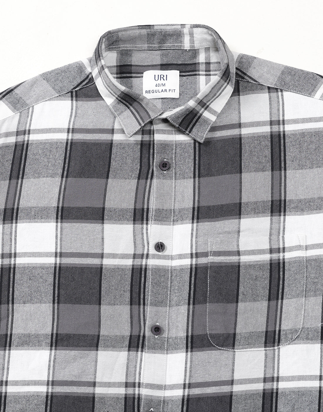 Men Black Checked Regular Fit Flannel Cotton Casual Shirt - Kashyap Global Lifestyles LLP