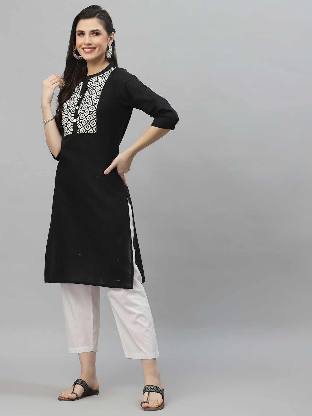 Women Self Dobby Yoke Design Kurta - Kashyap Global Lifestyles LLP