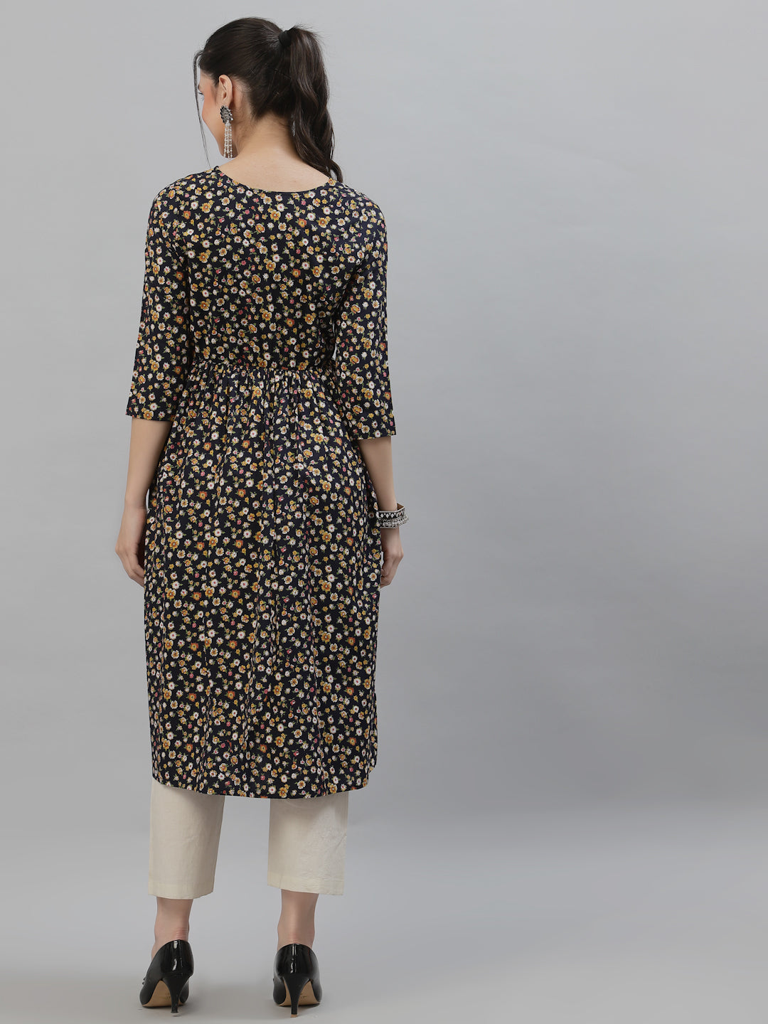 Women Floral Print Anarkali Kurta - Kashyap Global Lifestyles LLP