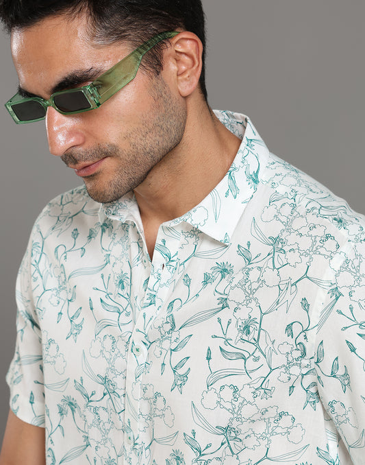 Men Floral Printed Short Sleeves Shirt - Kashyap Global Lifestyles LLP